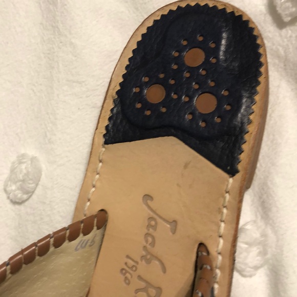 Navy Blue and Brown Jack Rogers - Picture 4 of 4